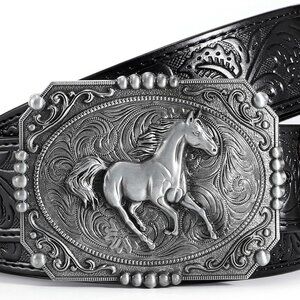 Cowboy Belts for Men Women Cowgirl Belt Western Country Belts for Jeans Christma